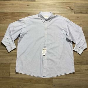 Roundtree & Yorke Gold Label Mens Non-Iron EZ Wash Button Down Shirt 19-35 Big
